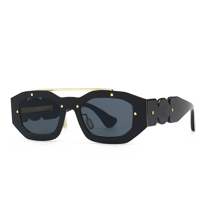 Rectangle Brand Designer Men Driving Sunglasses Oculos De Sol Masculino Square Outside Steampunk Sunglasses for Men